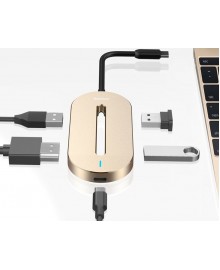 Baseus O HUB CABOOK-0V, многофункциональный USB type-C Hub